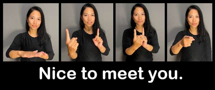 nice to meet you in sign language asl